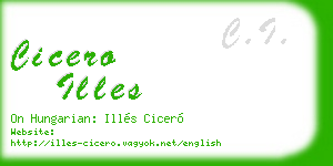 cicero illes business card